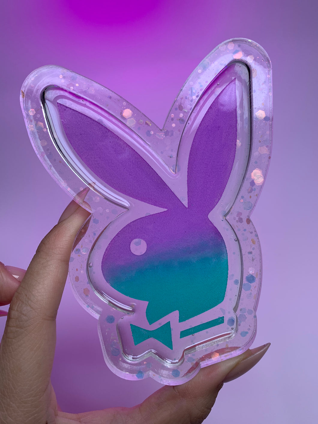 Play Bunny (purple/teal)