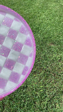 Load and play video in Gallery viewer, Large Purple Checkered Tray
